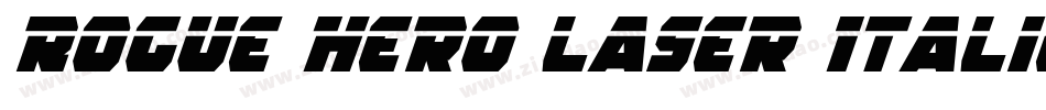 Rogue Hero Laser Italic字体转换
